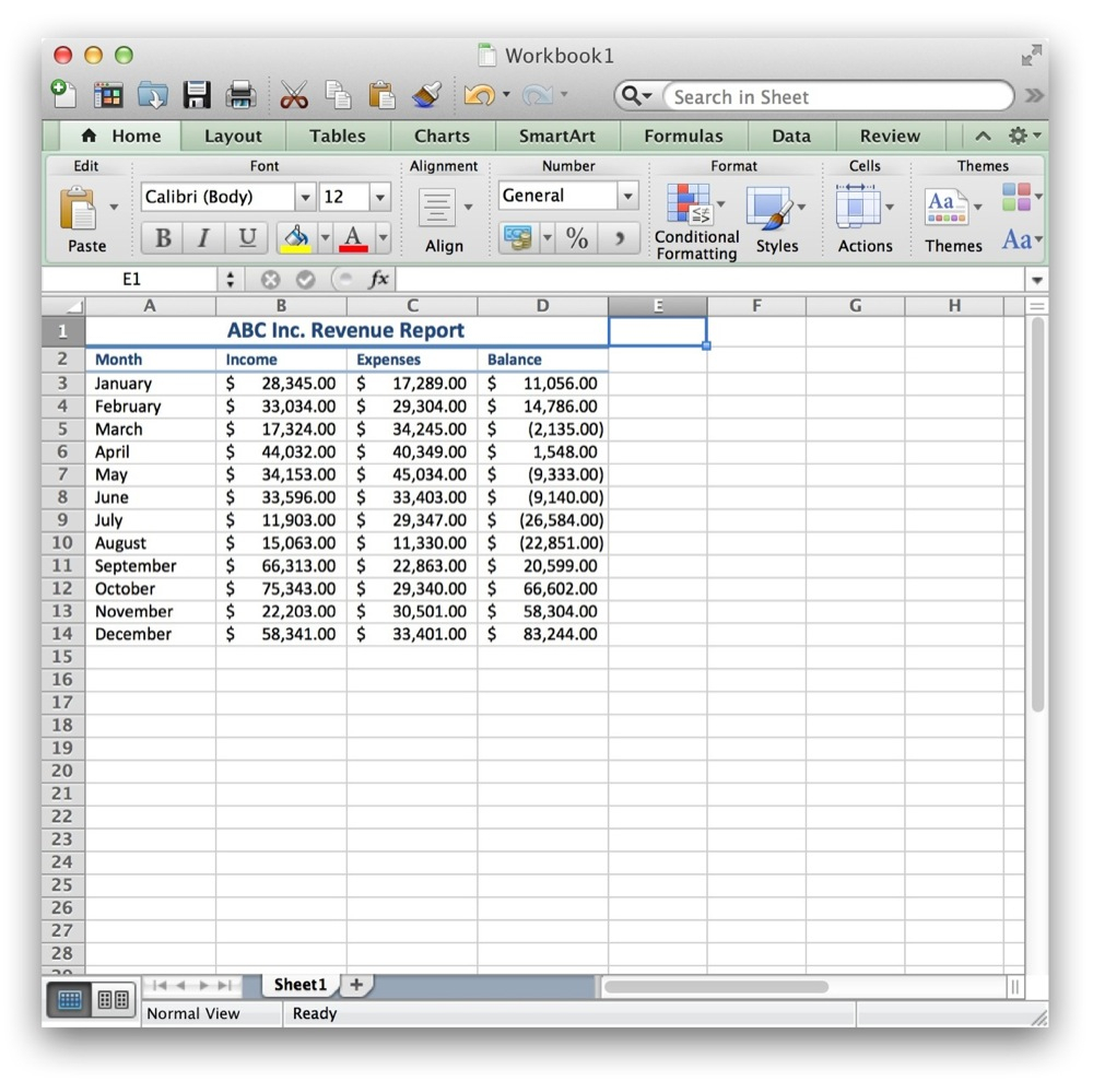free spreadsheet for mac computer